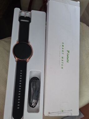 Letsfit Black & Rose Gold Smartwatch - Fitness Tracker